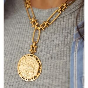 Brinker + Eliza  Rhode Necklace in Gold